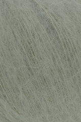 Lang Yarns Mohair Luxe Yarn, 175m / 25g – Reseda Green (0192), yarn texture