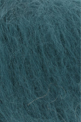Lang Yarns Mohair Luxe Yarn, 175m / 25g – Petrol (0288), yarn texture