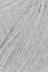 Lang Yarns Baby Alpaca Yarn, 170m / 50g – Light Grey Mélange (0003), yarn texture