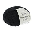 Lang Yarns Baby Alpaca Yarn, 170m / 50g – Black (0004)