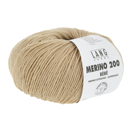 Lang Yarns Merino 200 Bébé Yarn, 203m / 50g – Camel (0339)