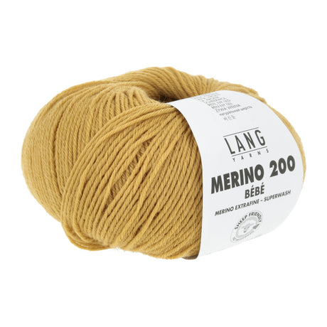 Lang Yarns Merino 200 Bébé Yarn, 203m / 50g – Gold (0350)