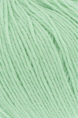 Lang Yarns Merino 200 Bébé Yarn, 203m / 50g – Light Green (0358), yarn texture