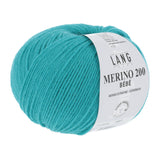 Lang Yarns Merino 200 Bébé Yarn, 203m / 50g – Aqua (0378)
