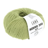 Lang Yarns Merino 200 Bébé Yarn, 203m / 50g – Light Green (0417)