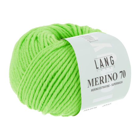 Lang Yarns Merino 70 – 50g / 70m – Light Green Neon (0116)