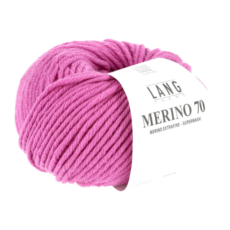 Lang Yarns Merino 70 – 50g / 70m – Fuchsia (0165)
