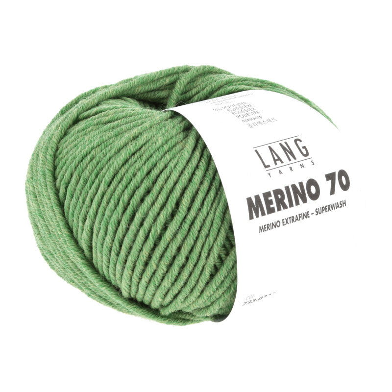 Lang Yarns Merino 70 – 50g / 70m – Green Mélange (0317)