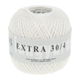 Lang Yarns Extra Ecru yarn, Egg White, colour 0004, ball photograph