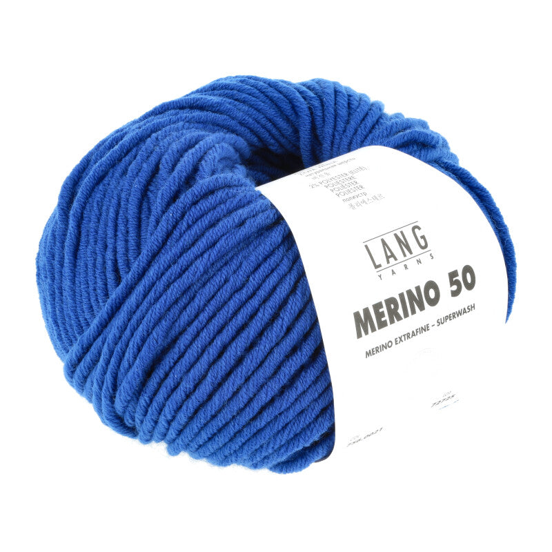 Lang Yarns Merino 50 – 100g / 90m – Cobalt (0021)
