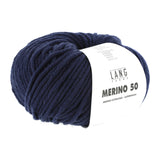 Lang Yarns Merino 50 – 100g / 90m – Blue Marine (0035)