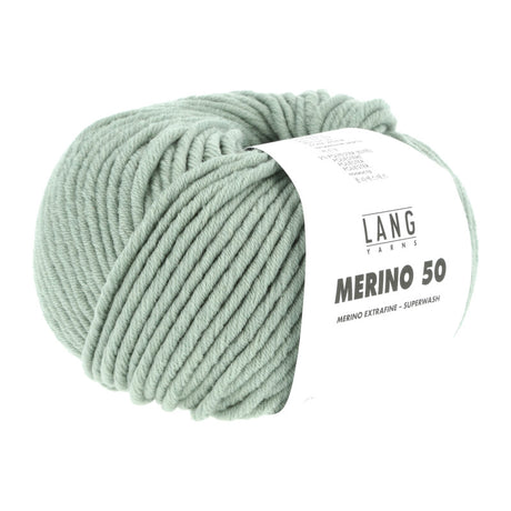 Lang Yarns Merino 50 – 100g / 90m – Light Sage (0091)