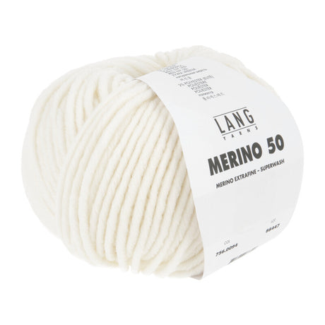 Lang Yarns Merino 50 – 100g / 90m – Offwhite (0094)