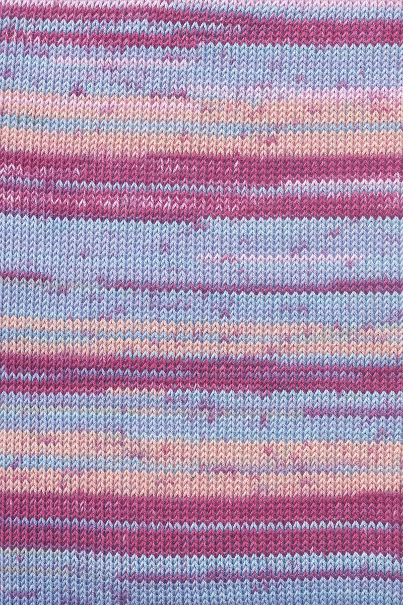 Lang Yarns Baby Cotton Color – 50g / 180m – Lilac/Berry/Apricot (0146) – detail