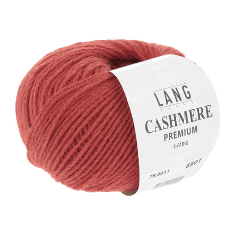 Lang Yarns Cashmere Premium Yarn, 115m / 25g – Brick Red (0011)