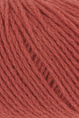 Lang Yarns Cashmere Premium Yarn, 115m / 25g – Brick Red (0011), yarn texture