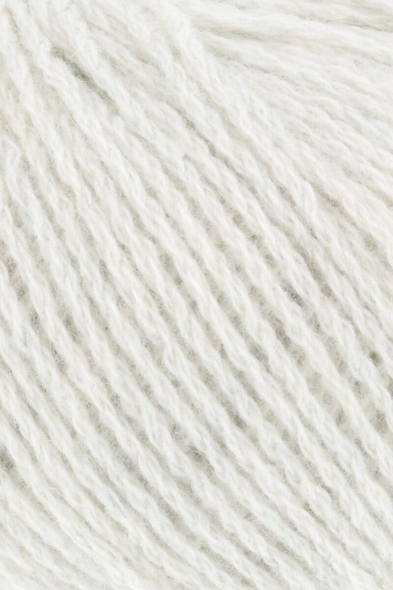 Lang Yarns Cashmere Premium Yarn, 115m / 25g – Light Grey Mélange (0023), yarn texture