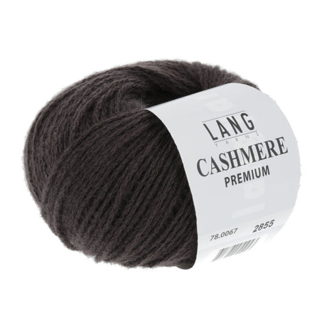 Lang Yarns Cashmere Premium Yarn, 115m / 25g – Dark Brown (0067)