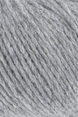 Lang Yarns Cashmere Premium Yarn, 115m / 25g – Ash Grey Mélange (0105), yarn texture