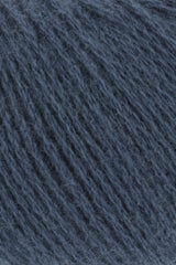 Lang Yarns Cashmere Premium Yarn, 115m / 25g – Blue Marine Mélange (0134), yarn texture