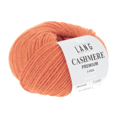 Lang Yarns Cashmere Premium Yarn, 115m / 25g – Orange (0159)