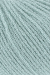 Lang Yarns Cashmere Premium Yarn, 115m / 25g – Dark Mint (0172), yarn texture