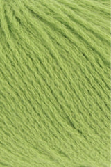 Lang Yarns Cashmere Premium Yarn, 115m / 25g – Lime (0216), yarn texture