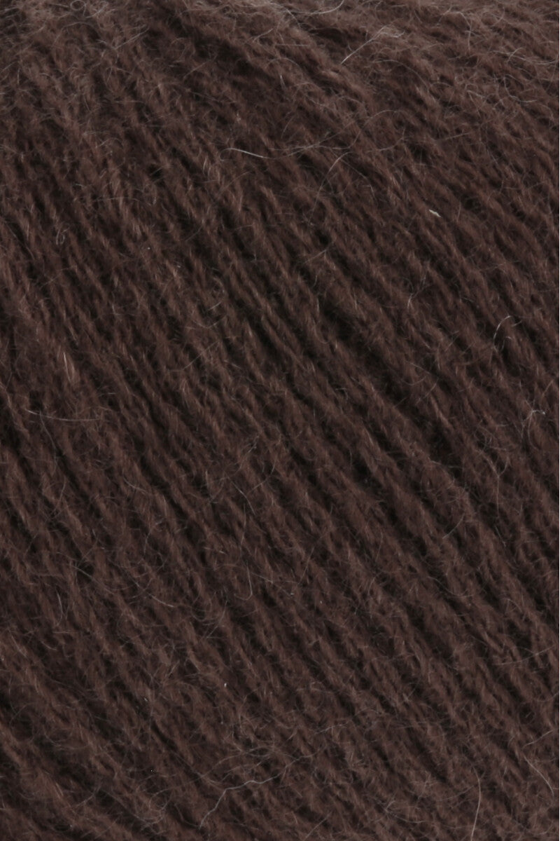 Lang Yarns Cashmere Premium Yarn, 115m / 25g – Brown (0268), yarn texture