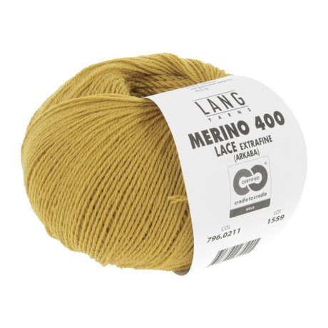 Lang Yarns Merino 400 Lace – 25g / 200m – Bronze (0211)
