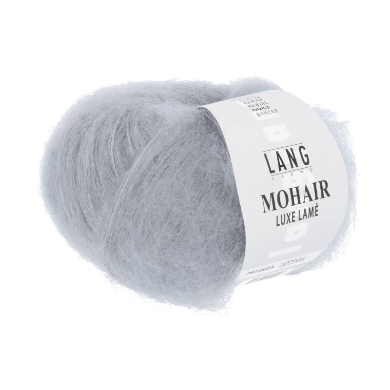 Lang Yarns Mohair Luxe Lamé – 25g / 175m – Silver - Silver (0023)
