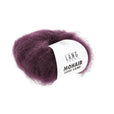 Lang Yarns Mohair Luxe Lamé – 25g / 175m – Silver - Eggplant (0180)