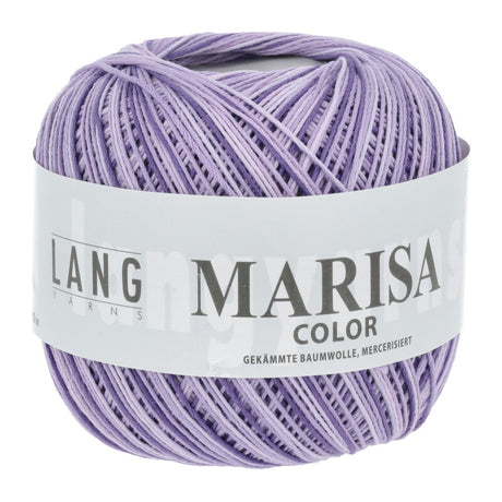 Lang Yarns Marisa Color yarn, Purple Printed, colour 0090, ball photograph