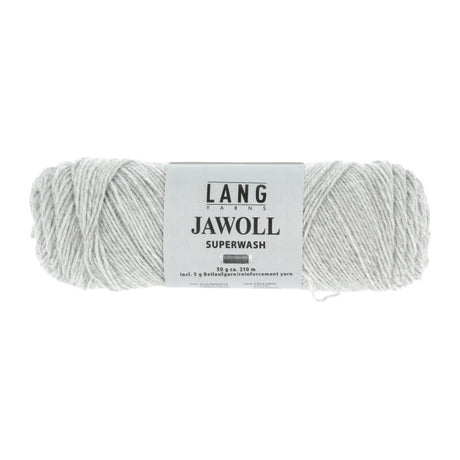 Lang Yarns Jawoll Yarn, 190m / 50g – Light Grey Mélange (0023)