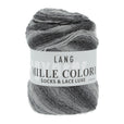 Lang Yarns Mille Colori Socks & Lace Luxe – 100g / 400m – Light Grey/Anthracite-Silver (0003)