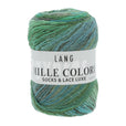 Lang Yarns Mille Colori Socks & Lace Luxe – 100g / 400m – Green/Blue/Grey (0017)
