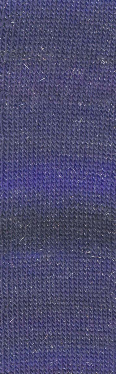 Lang Yarns Mille Colori Socks & Lace Luxe – 100g / 400m – Blue Marine-Silver (0035) – detail