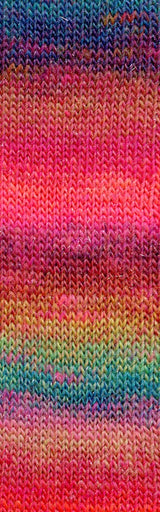 Lang Yarns Mille Colori Socks & Lace Luxe – 100g / 400m – Multicolour Pink/Blue (0050) – detail