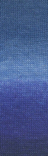 Lang Yarns Mille Colori Socks & Lace Luxe – 100g / 400m – Navy/Blue/Petrol (0215) – detail