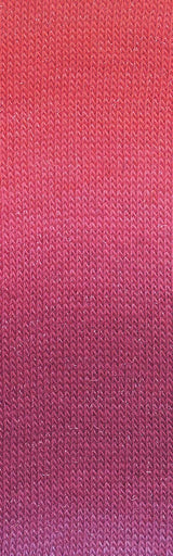 Lang Yarns Mille Colori Socks & Lace Luxe – 100g / 400m – Red/Dark Red/Lavender (0217) – detail
