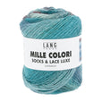 Lang Yarns Mille Colori Socks & Lace Luxe – 100g / 400m – Petrol/Light Turquoise/Emerald (0221)
