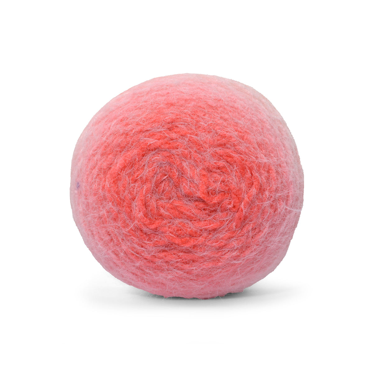 Círculo Marfim – Acrylic Gradient Cake Yarn (400 m / 200 g) - Pink yarn ball on a white background