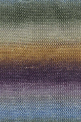 Lang Yarns Merino+ Color – 100g / 180m – Purple/Cor/Olive (0206) – detail