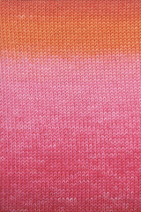 Lang Yarns Merino+ Color – 100g / 180m – Rose/Orange/Red (0208) – detail