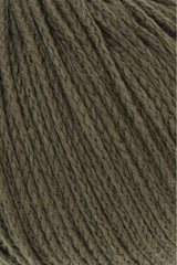 Lang Yarns Norma – 50g / 135m – Dark Olive (0098) – detail