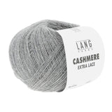 Lang Yarns Cashmere Extra Lace – 25g / 320m – Gray Mélange (0224) – B view