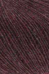 Lang Yarns Cashmere Extra Lace – 25g / 320m – Wine Red Mélange (0262) – C view