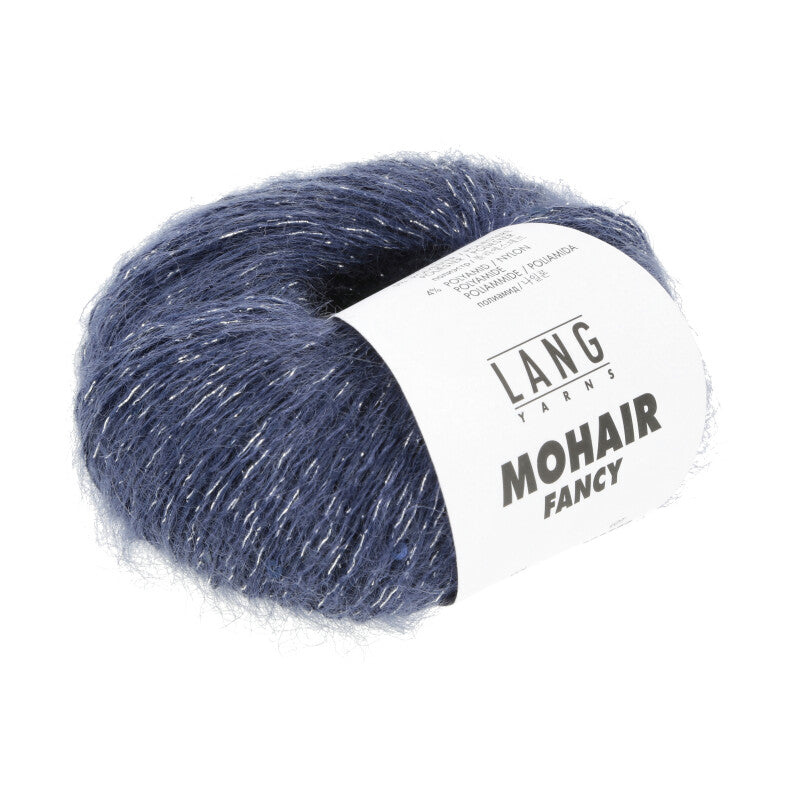 Lang Yarns Mohair Fancy yarn, Steel Blue, colour 0010, ball photograph
