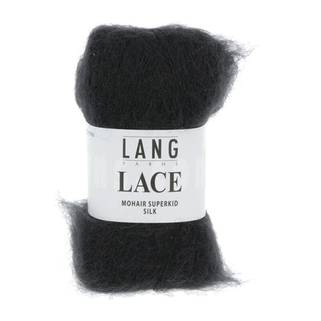 Lang Yarns Lace Yarn, 310m / 25g – Black (0004)