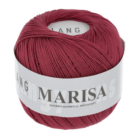 Lang Yarns Marisa – 100% Egyptian cotton yarn, 50g/210m – Red (0063)
