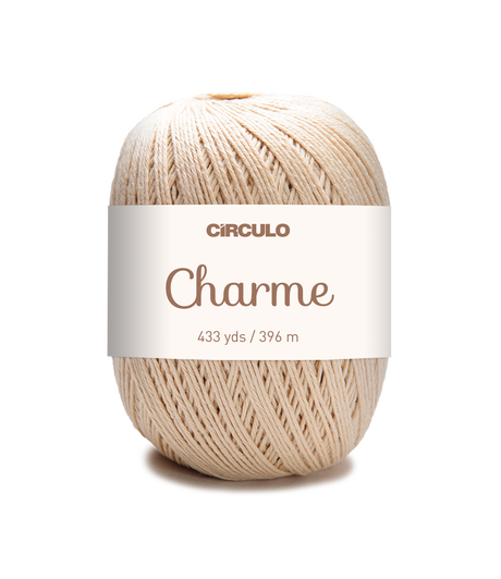 Circulo CHARME – Hilo 100% algodón mercerizado brasileño, 396m / 150g
